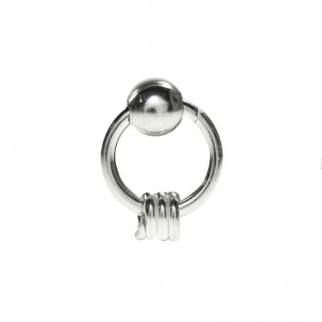 10 Piercing nariz aro externo mini Plata de Ley 925