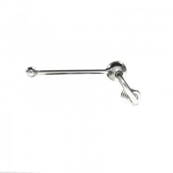 10 Piercing nariz aro externo mini Plata de Ley 925 2