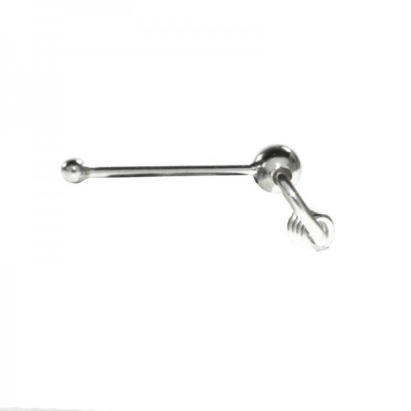 10 Piercing nariz aro externo mini Plata de Ley 925