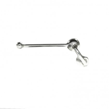 10 Piercing nariz aro externo mini Plata de Ley 925