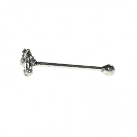 10 Piercing nariz Salamandra Plata de Ley 925