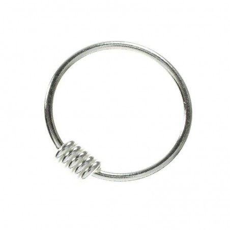 Aro liso con cuerda Plata de Ley 925