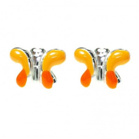 Pendientes mariposa para niña Plata de Ley