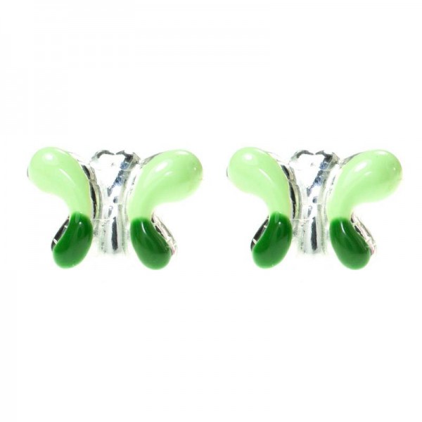 Pendientes mariposa para niña Plata de Ley