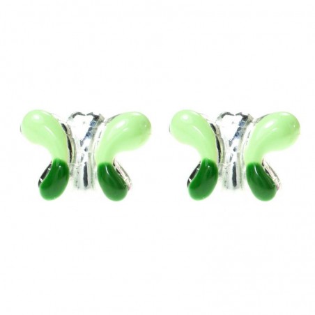 Pendientes mariposa para niña Plata de Ley