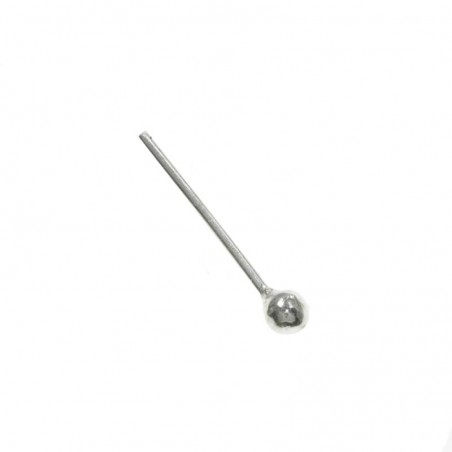 20 Piercing para nariz bola Plata de Ley