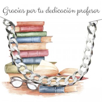 Pulsera para profesor Plata de Ley 2