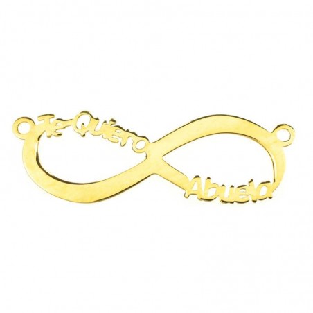 Entrepieza infinito Te Quiero Abuela bañada en Oro