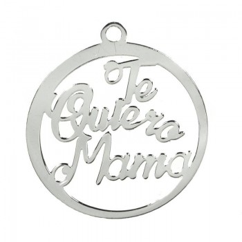 Colgante Te quiero Mamá Plata de Ley
