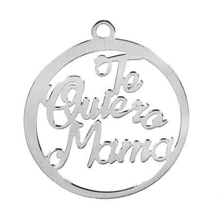 Colgante Te quiero Mamá Plata de Ley