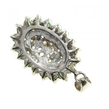 Colgante perlas cultivadas con piedras preciosas Plata de Ley 925 2