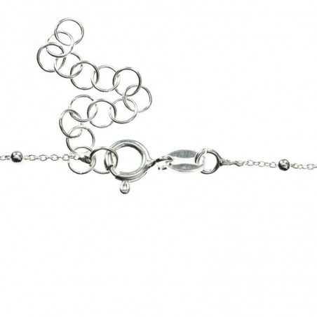 Pulsera ajustable con lazos colgantes Plata de Ley 925