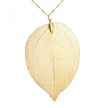 Collar hoja natural 2