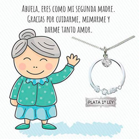 Collar con mensaje para abuela diseño Karma
