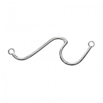 Entrepieza ola silueta Plata de Ley 925