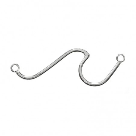 Entrepieza ola silueta Plata de Ley 925