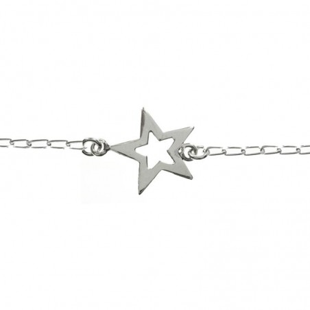 Collar minimalista centro estrella Plata de Ley 925