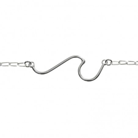 pulsera minimalista centro ola Plata de Ley 925