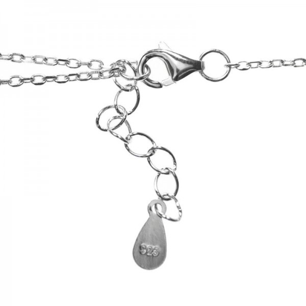 Pulsera asimétrica estrella de circonitas Plata de Ley 925