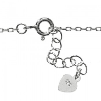 Pulsera ratona con circonitas Plata de Ley 925 2