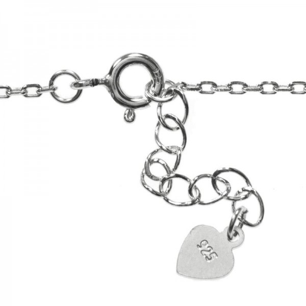 Pulsera ratona con circonitas Plata de Ley 925