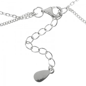 Pulsera doble con lazos Plata de Ley 925 2