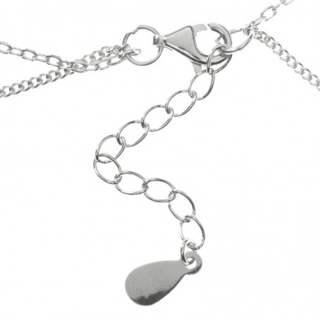 Pulsera doble con lazos Plata de Ley 925