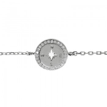 Pulsera rosa de los vientos mini Plata de Ley 925