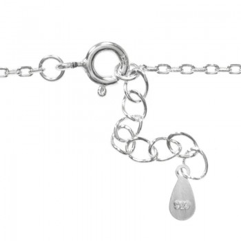 Pulsera ajustable luna invertida Plata de Ley 925 2