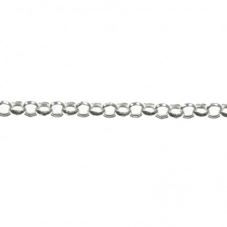 Cadena Roló 1.7 mm Plata de Ley