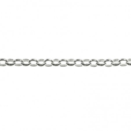 Cadena Roló 2.5 mm Plata de Ley