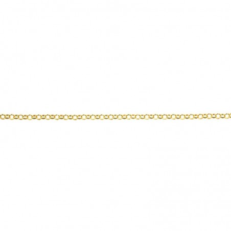 Cadena Roló 1.7 mm dorada Plata de Ley