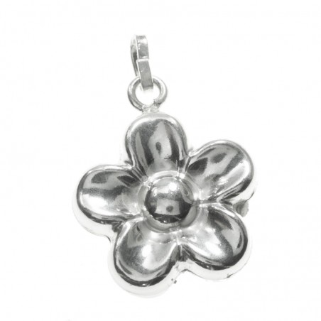 Colgante flor Plata de Ley