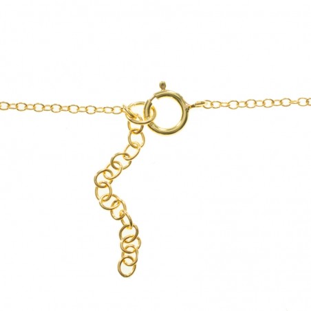 Collar círculos dorado Plata de Ley