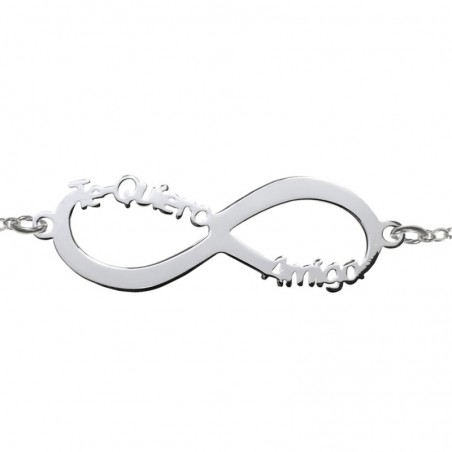 Pulsera Infinito Te Quiero amiga para regalar en Navidad