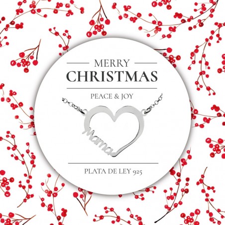 Colgante Corazón Mamá para regalar en Navidad