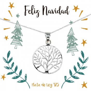 Colgante árbol de la vida calado para regalar en Navidad