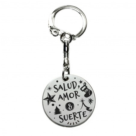 Llavero navideño de la Buena Suerte