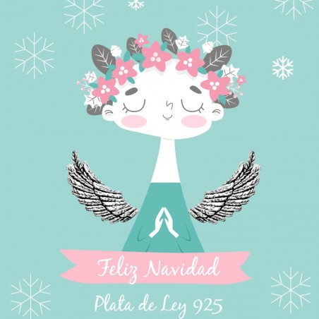 Pendientes alas de ángel Plata de Ley