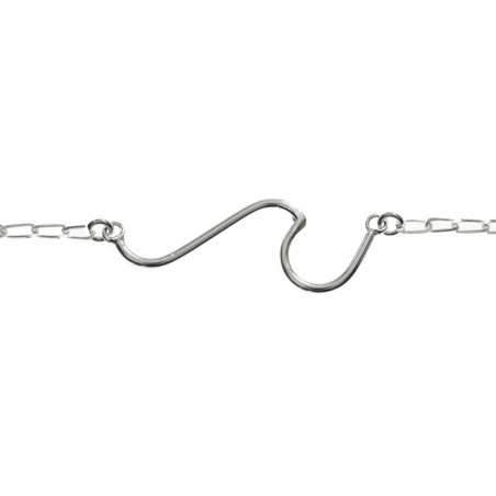 Conjunto ola minimalista Plata de Ley