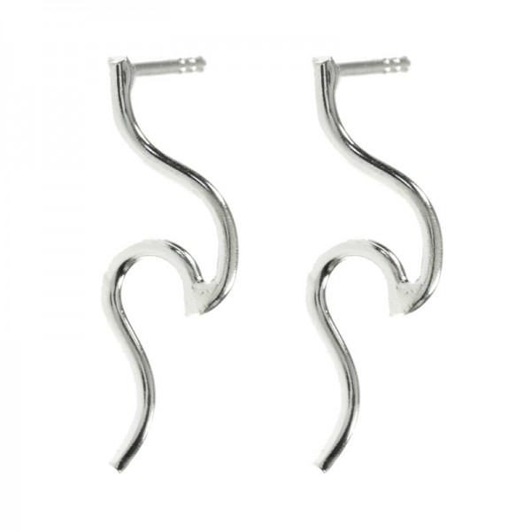 Conjunto ola minimalista Plata de Ley