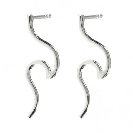 Conjunto ola minimalista Plata de Ley