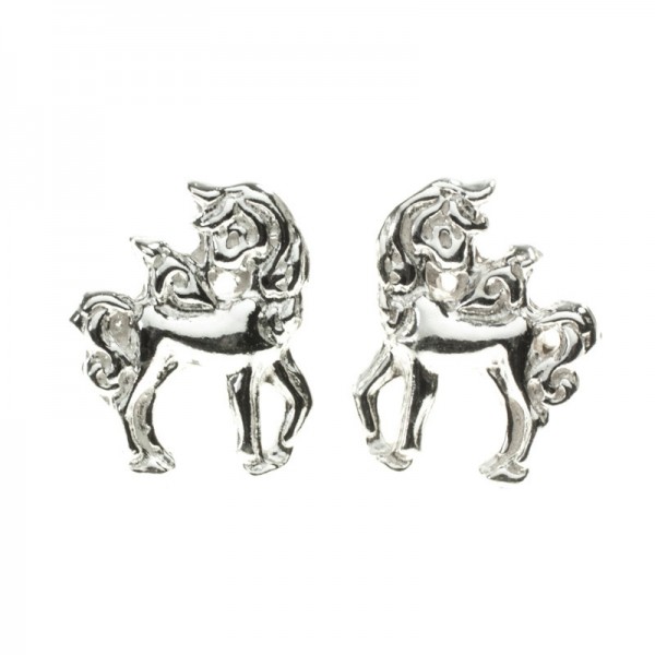 Pendientes unicornio Plata de Ley