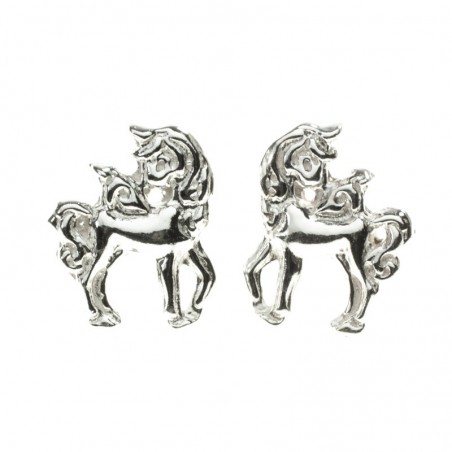 Pendientes unicornio Plata de Ley