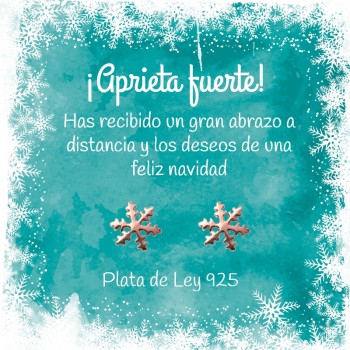 Pendientes copo Rosé con mensaje