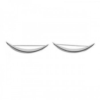 Pendientes climbers hoja Glam Plata de Ley 925