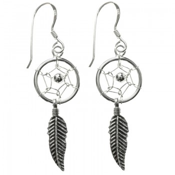 Pendientes atrapasueños Plata de Ley