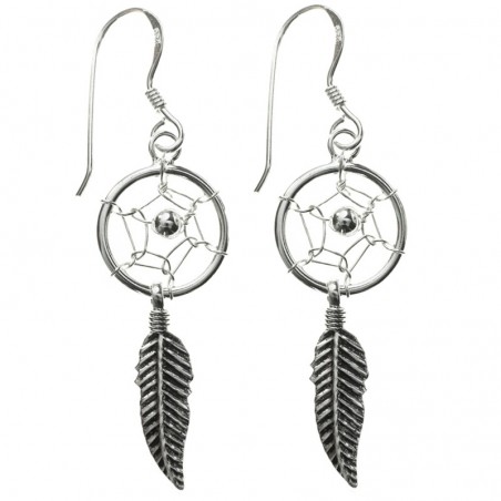 Pendientes atrapasueños Plata de Ley