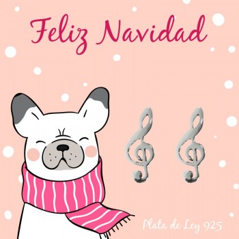 Pendientes clave de Sol Plata de Ley