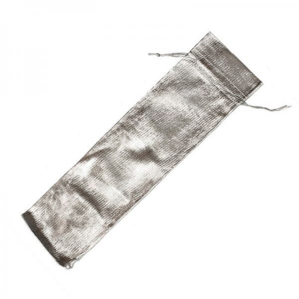 100 Bolsitas plateadas largas